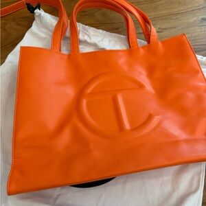 Telfar Unisex Shopping Bag (Medium, Orange)